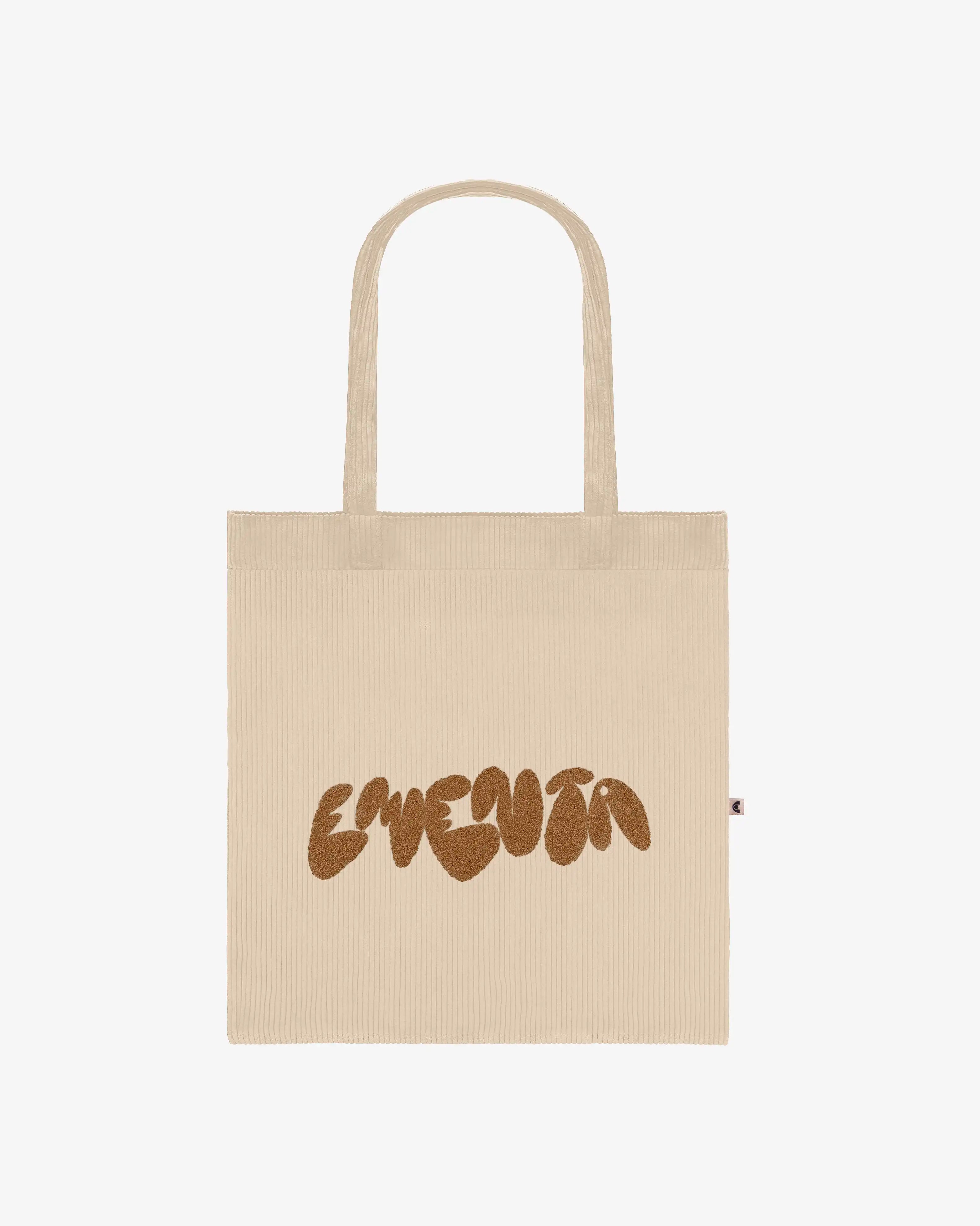 Graffiti Corduroy Tote Bag