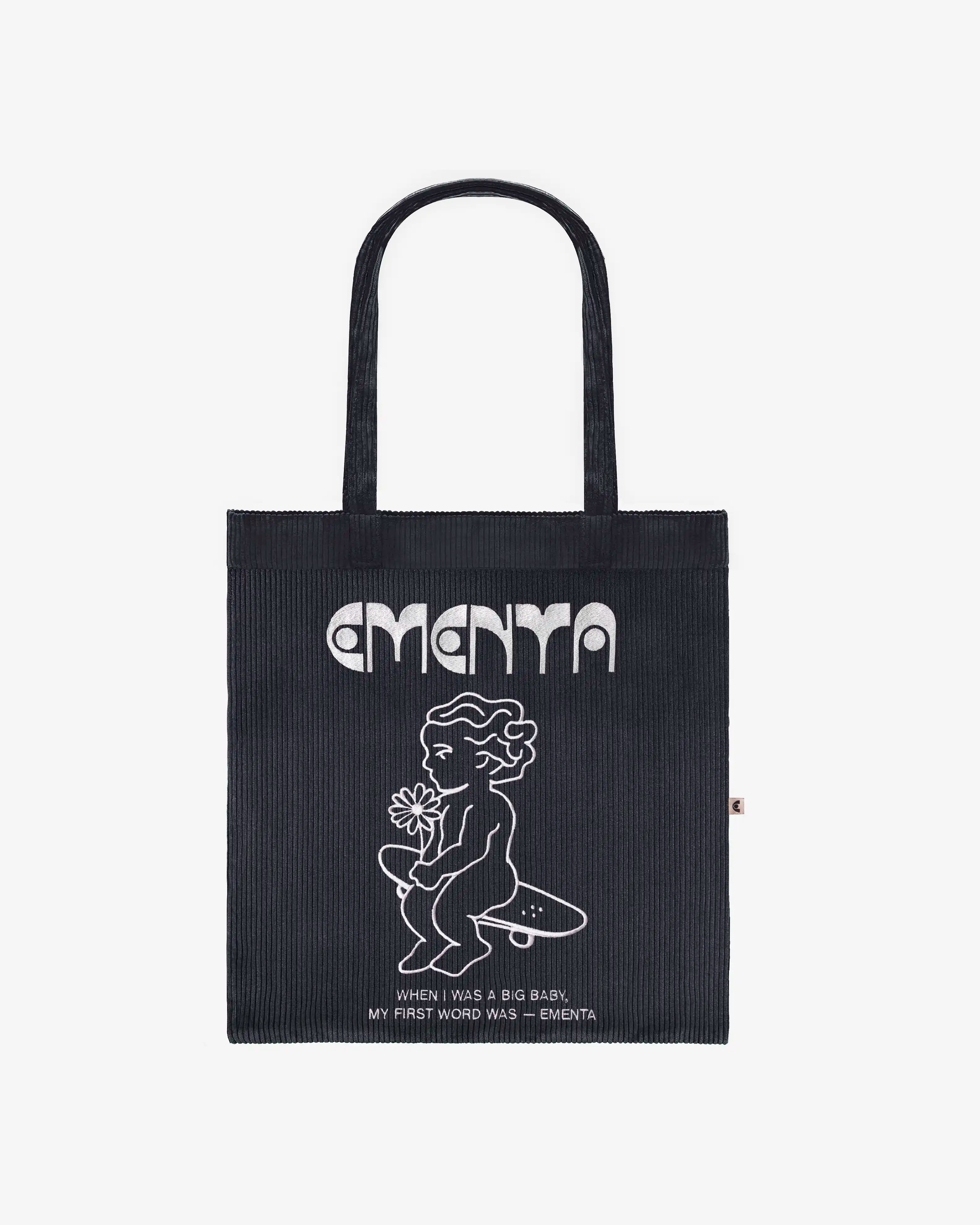 First Word Corduroy Tote Bag