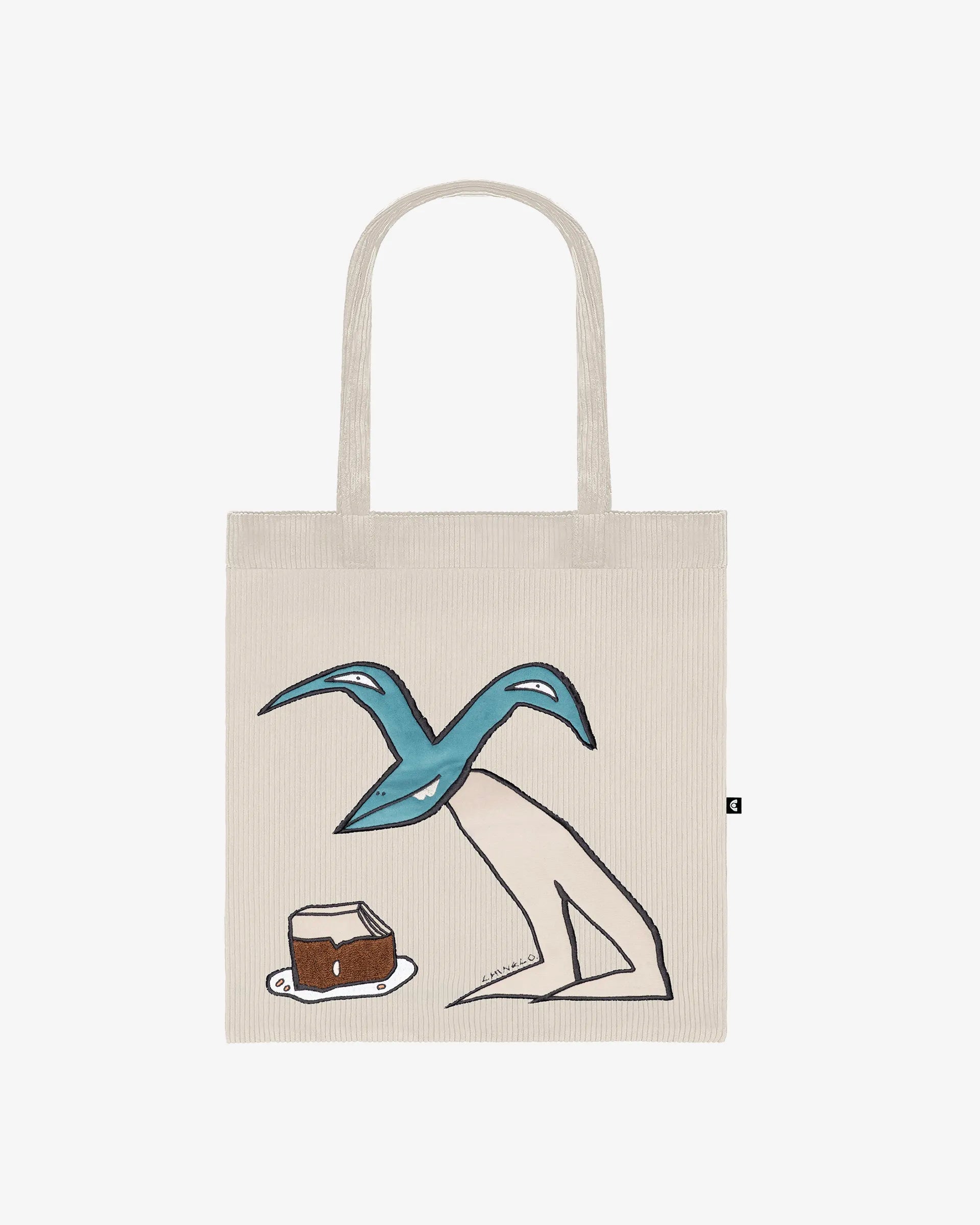 Cake Corduroy Tote Bag