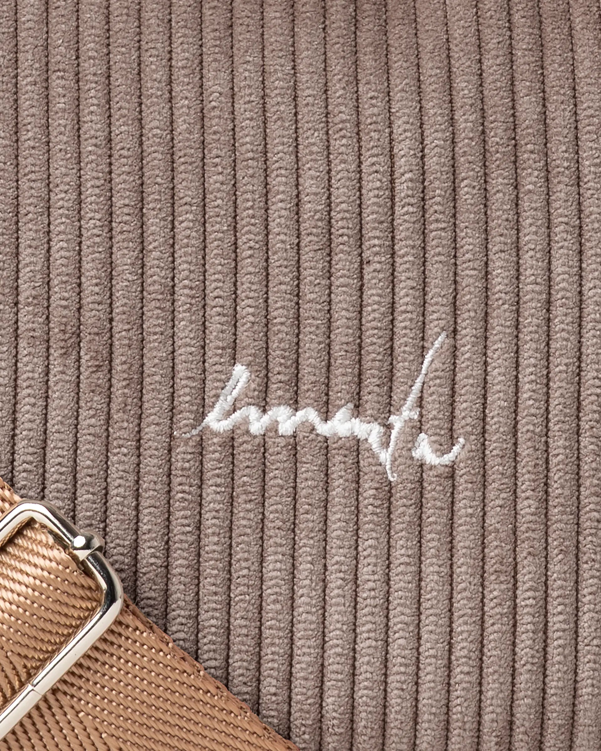 Fluffy Signature Corduroy Shoulder Bag