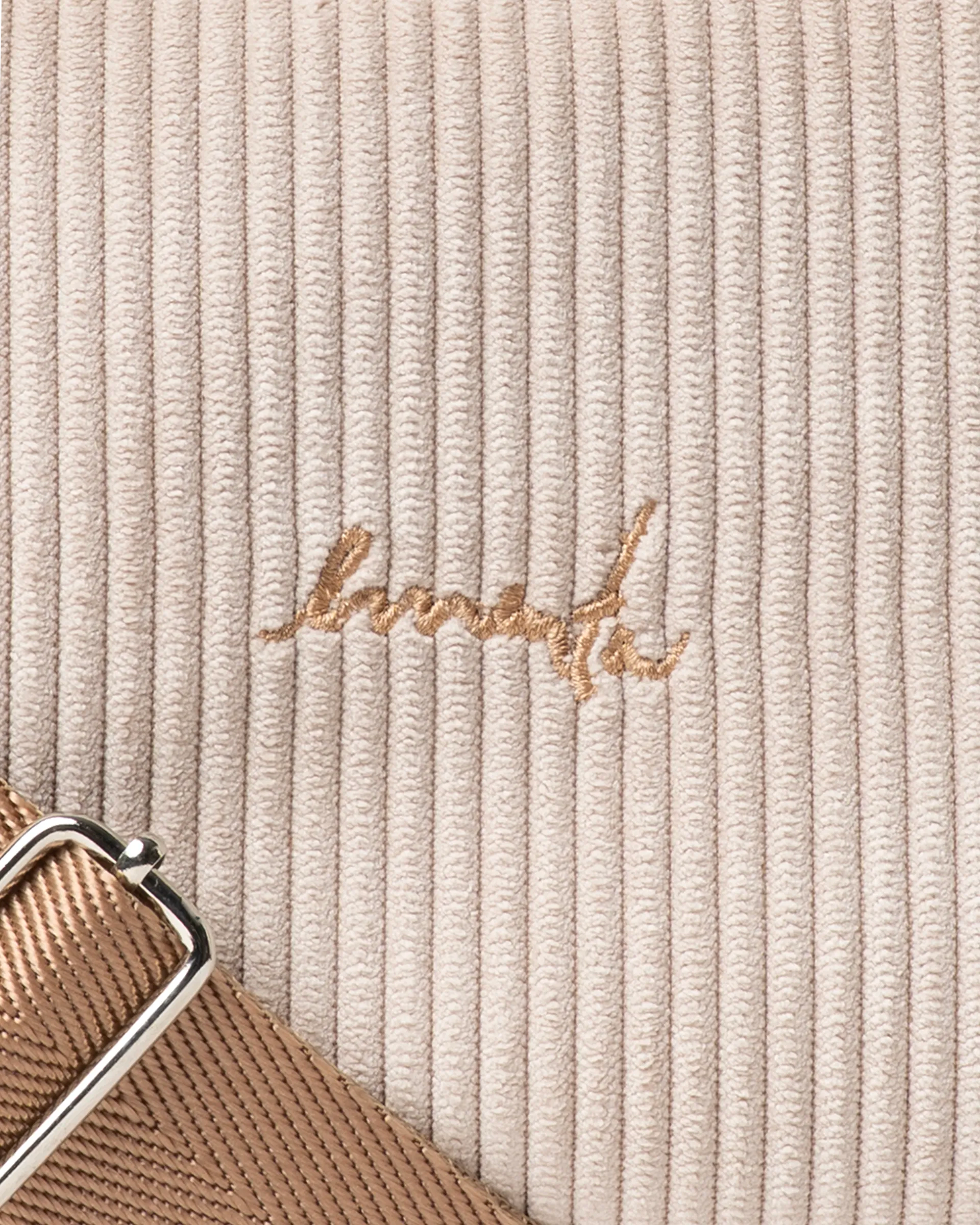 Fluffy Signature Corduroy Shoulder Bag