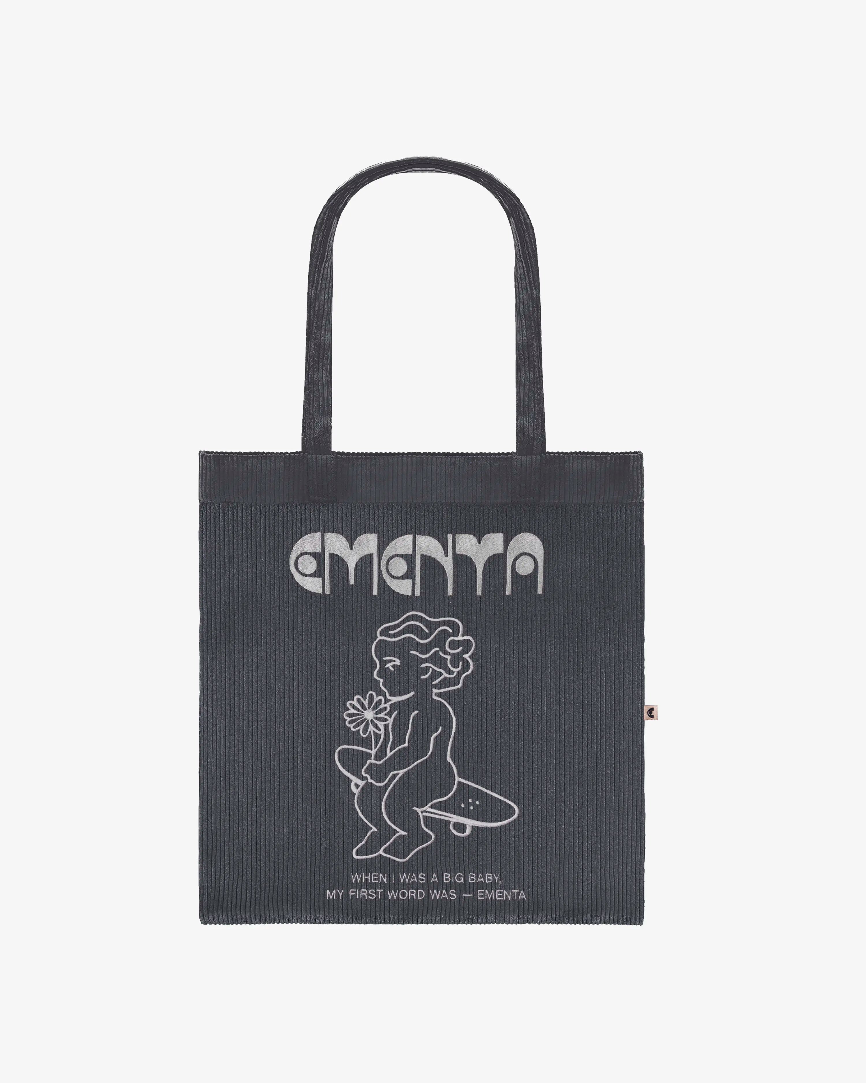 First Word Corduroy Tote Bag