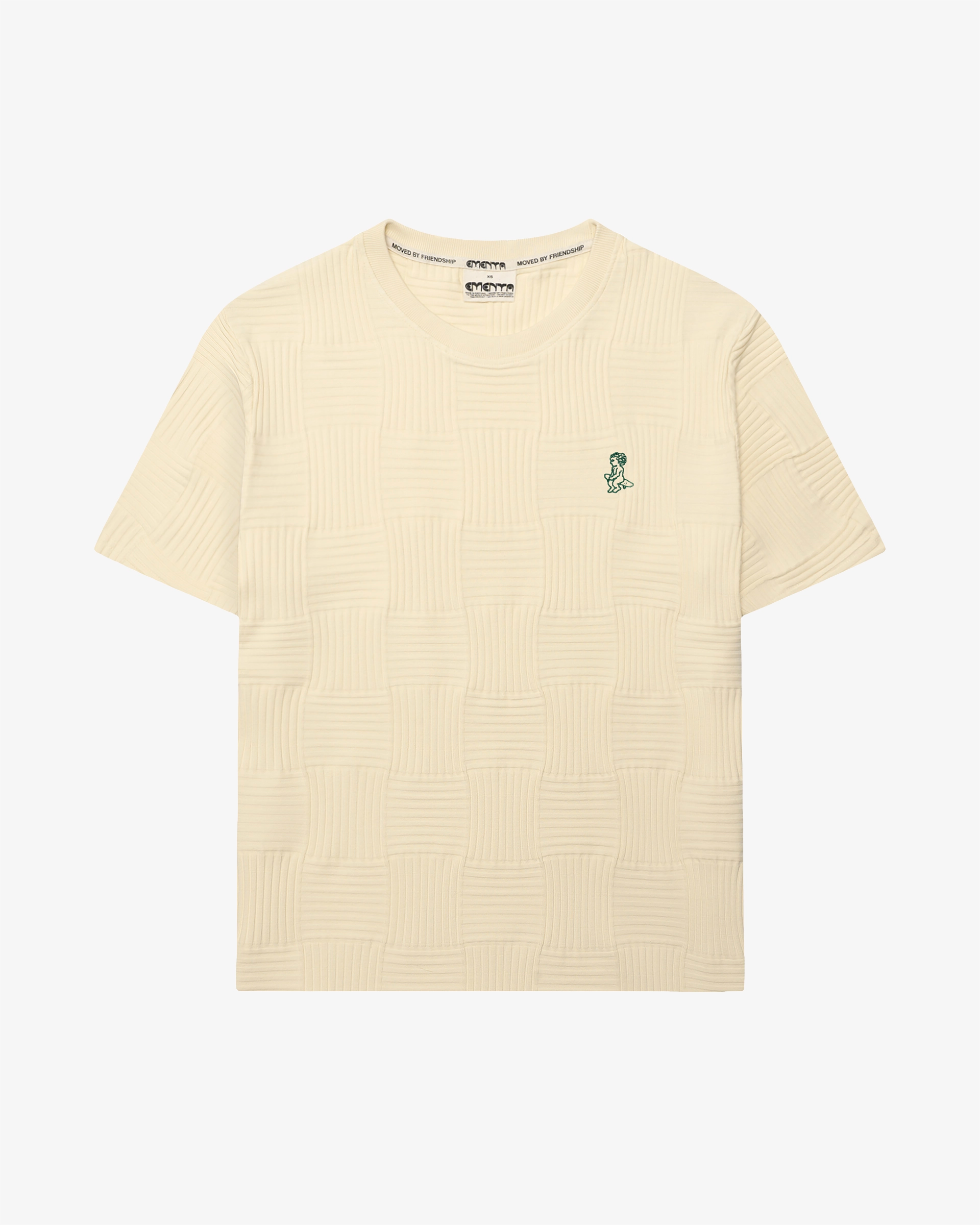 100% cotton blend with a soft, flexible, and stretchy feel
Subtle textured pattern woven into the fabric
Relaxed fit, sitting between regular and oversized
Classic short-sleeve silhouette for everyday wear
Ikon logo embroidered on the chest
Comfortable shape with natural ease of movement
Made in Portugal with attention to quality and craftsmanship