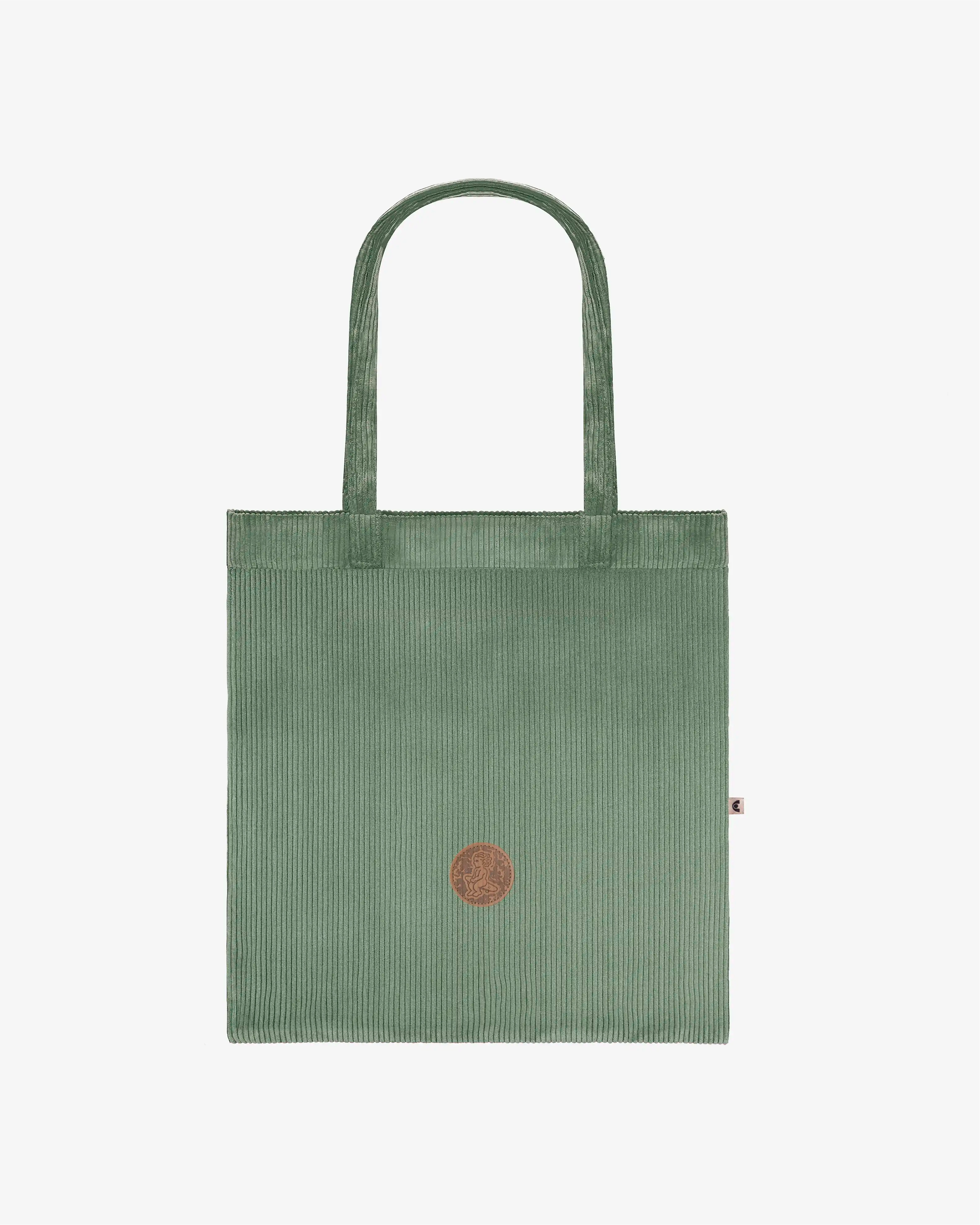 Patch Corduroy Tote Bag