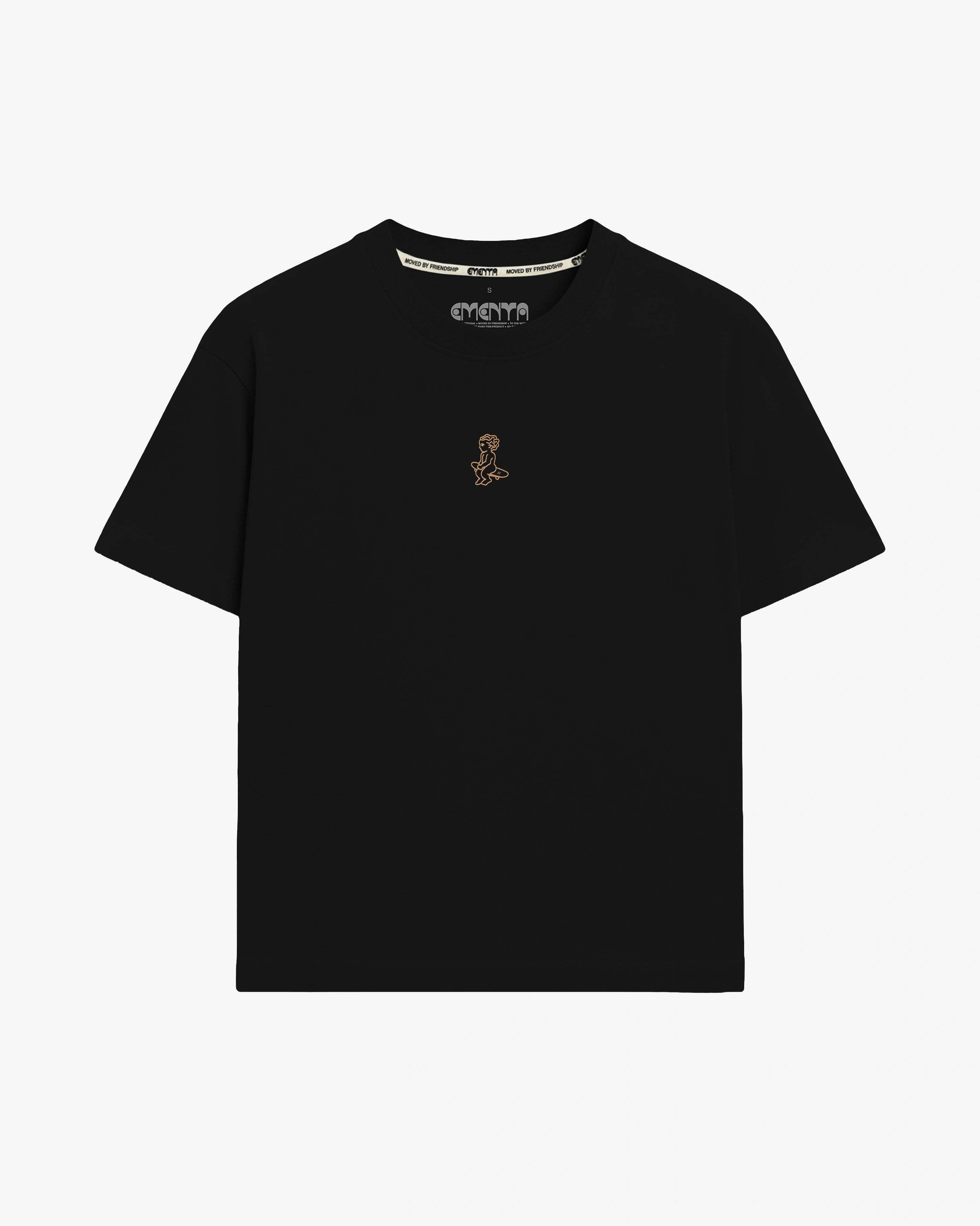 Mid-weight 100% cotton t-shirt (220 gsm)
Small front logo and bold back Ikon Stamp graphic
Ribbed crewneck for structure and comfort
Soft hand-feel with durable construction
Black/Gold colorway
Built for everyday wear
Unisex fit
Made in Portugal
