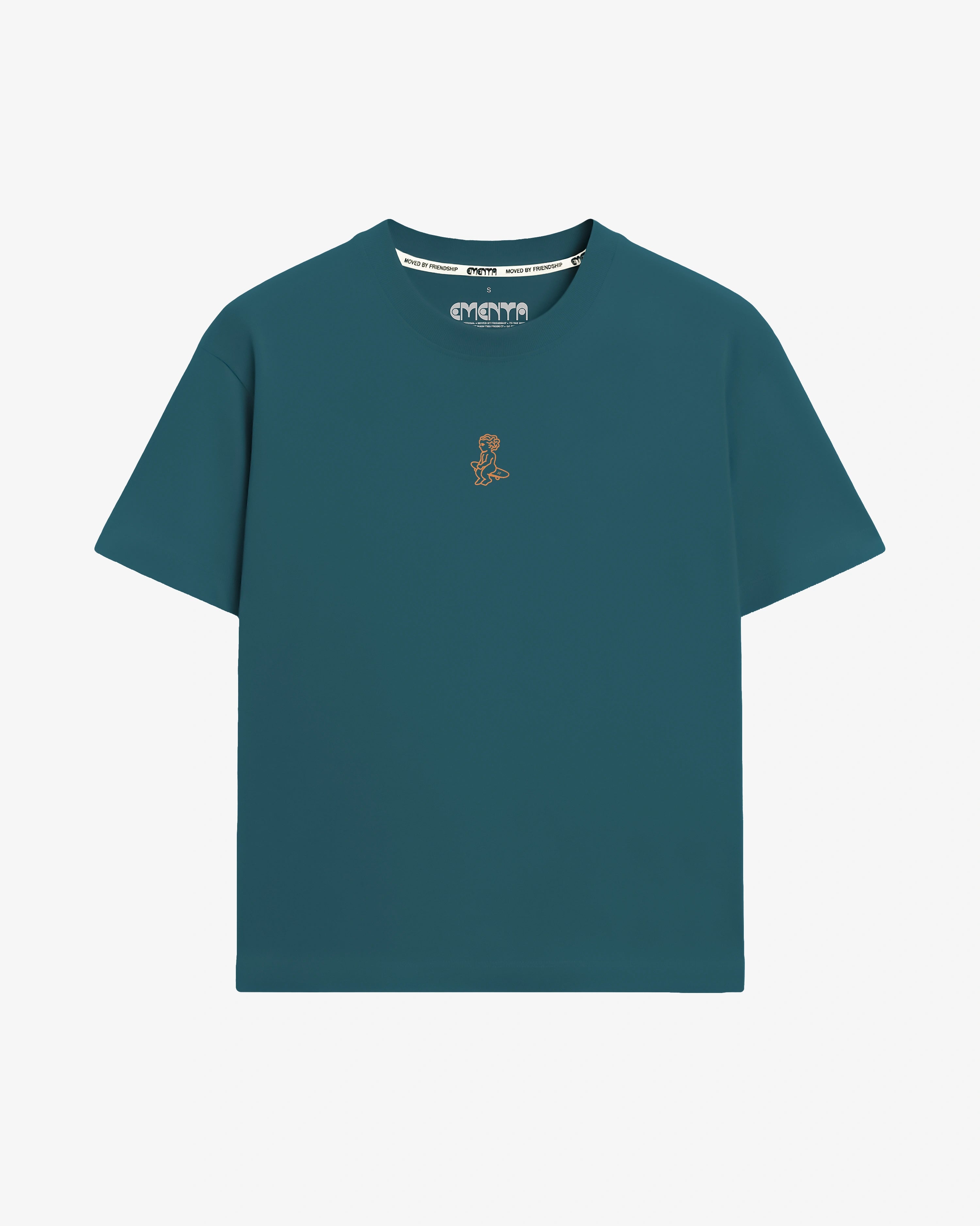 Mid-weight 100% cotton t-shirt (220 gsm)
Small front logo and bold back Ikon Stamp graphic
Ribbed crewneck for structure and comfort
Soft hand-feel with durable construction
Petrol colorway
Built for everyday wear
Unisex fit
Made in Portugal