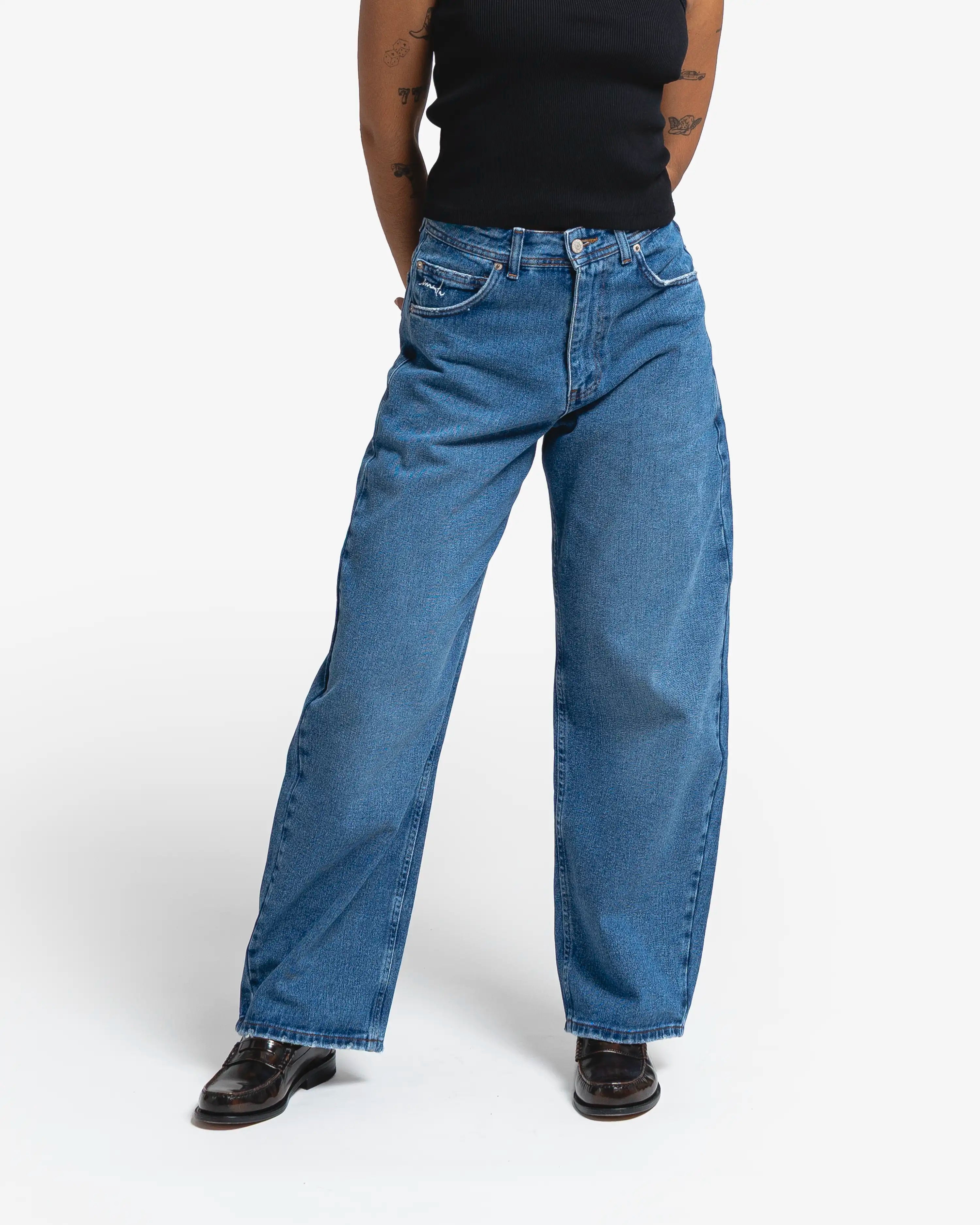 Loofa Ikon Flower Jeans
