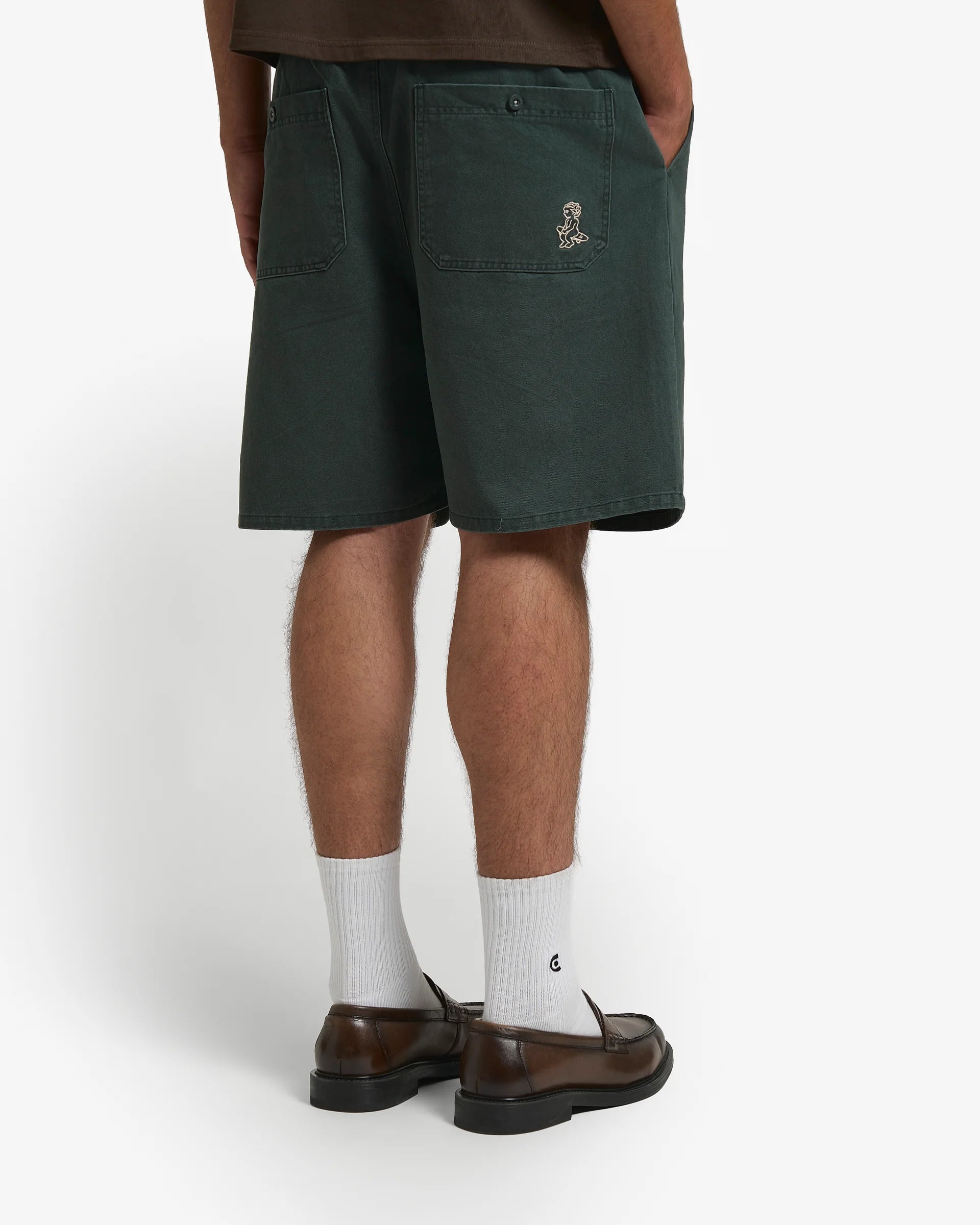 Magoado Twill Elastic Shorts