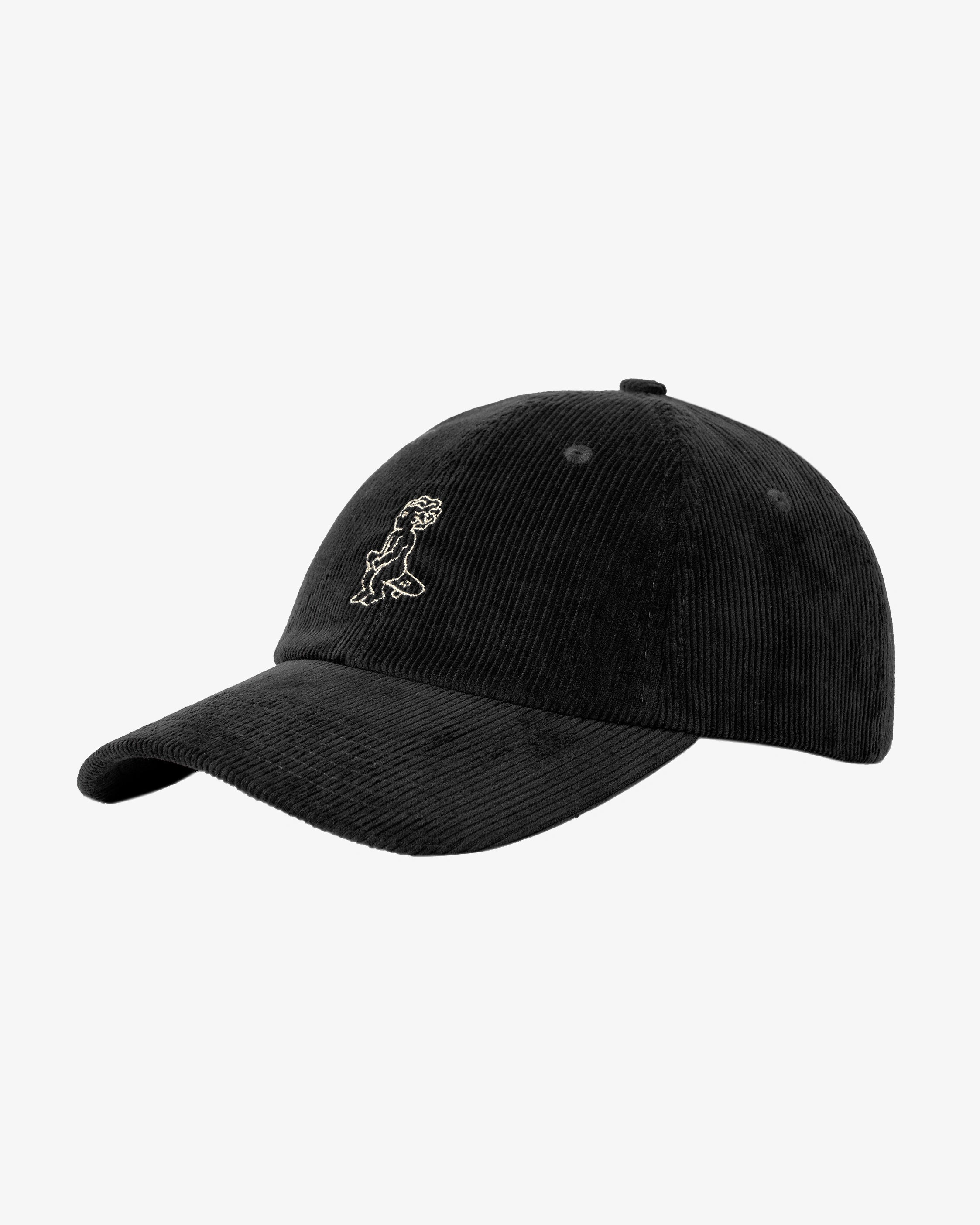 Everyday cap designed for regular use
Cotton corduroy fabric with a ribbed texture
Six-panel cap construction with a curved brim
Ikon logo embroidered on the front
Black base colour
Adjustable strap with metal buckle at the back
Made in Portugal