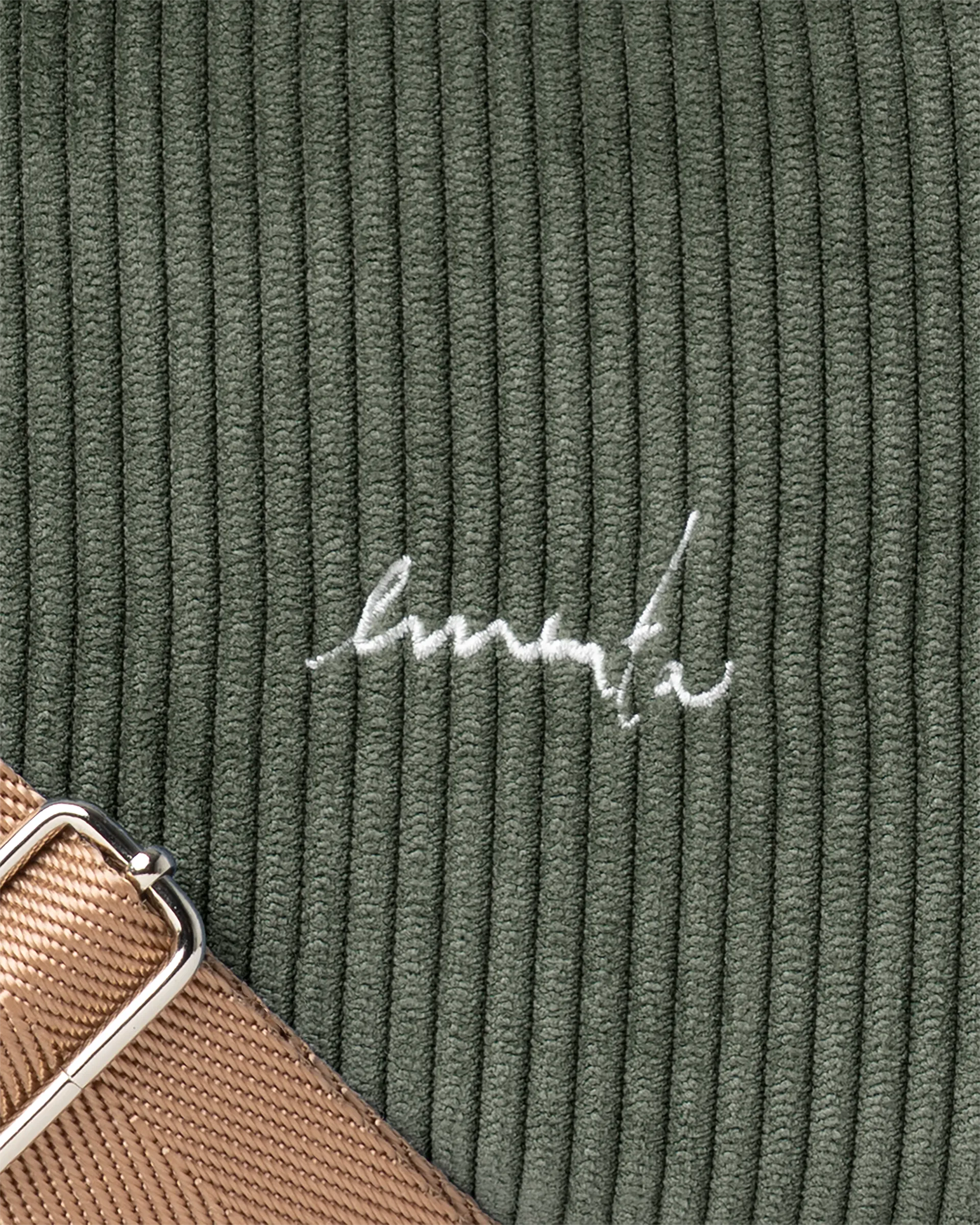 Fluffy Signature Corduroy Shoulder Bag