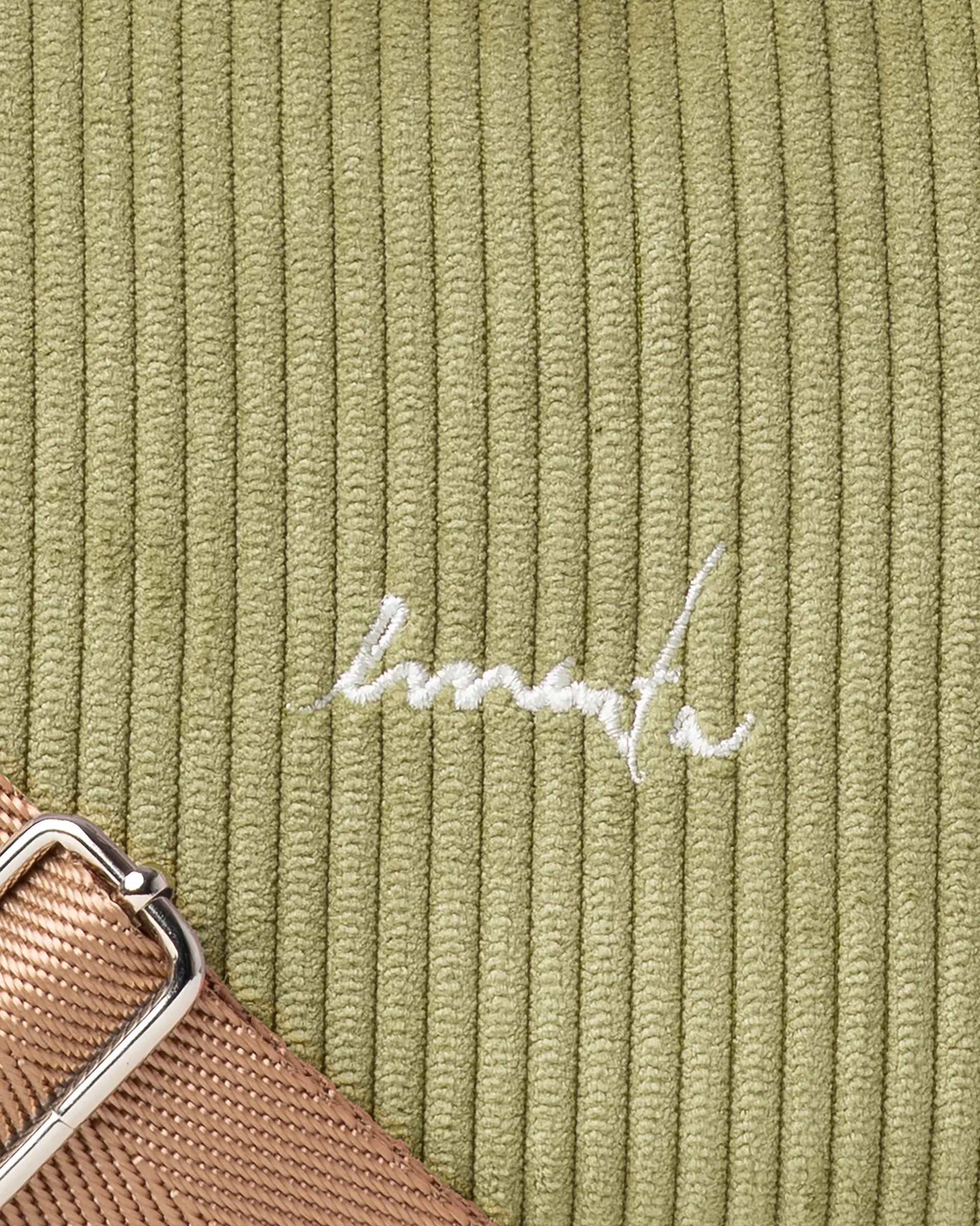 Fluffy Signature Corduroy Shoulder Bag