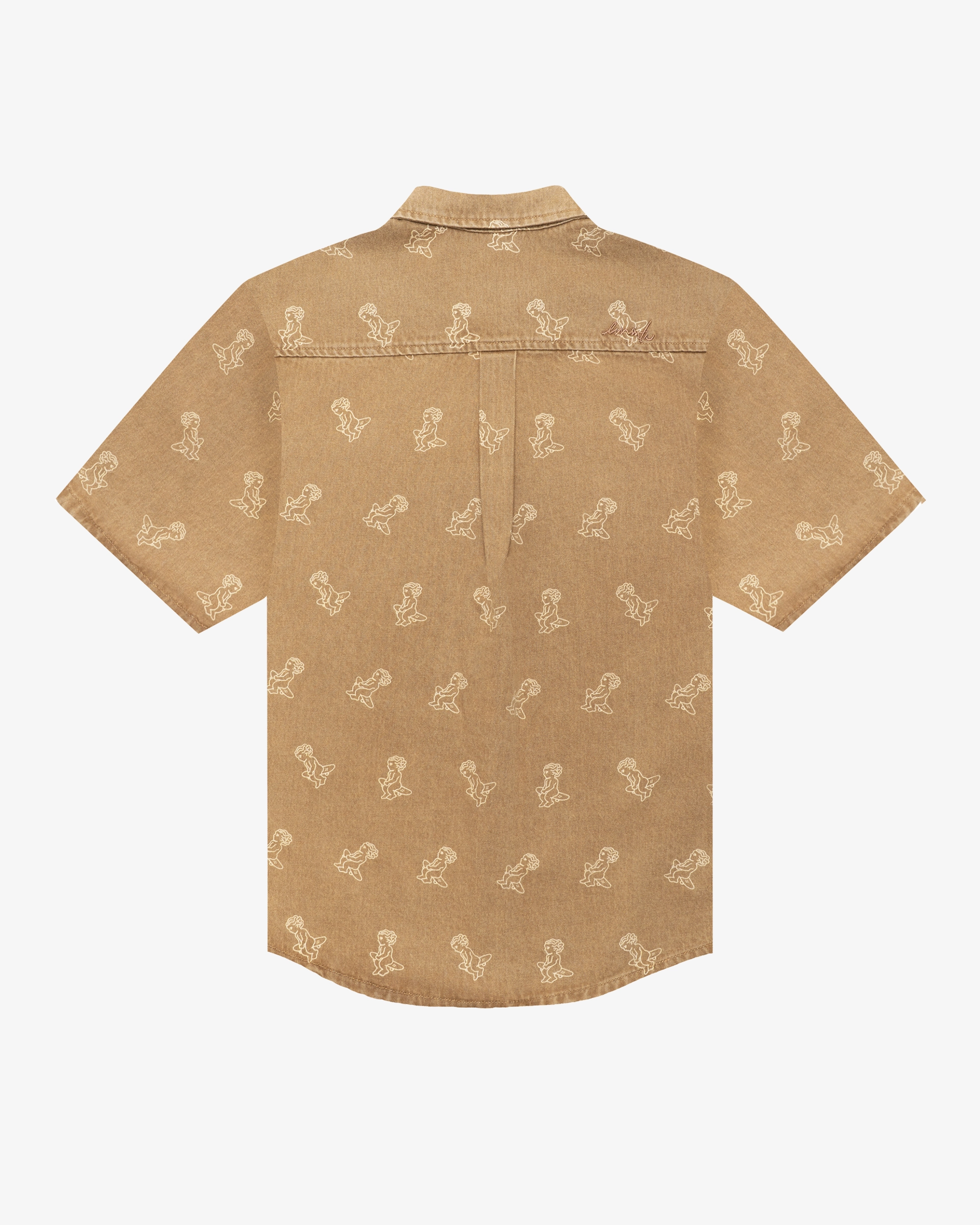 Sand washed denim with all-over Ikon logo
Pair with the matching Emodi Kit Shorts for a complete look
Made from 100% cotton for a soft, breathable feel
Short-sleeved construction with a single chest pocket
Button front closure with tonal stitching
Slightly dropped shoulders for a relaxed silhouette
Unisex design&nbsp;
Cold wash only