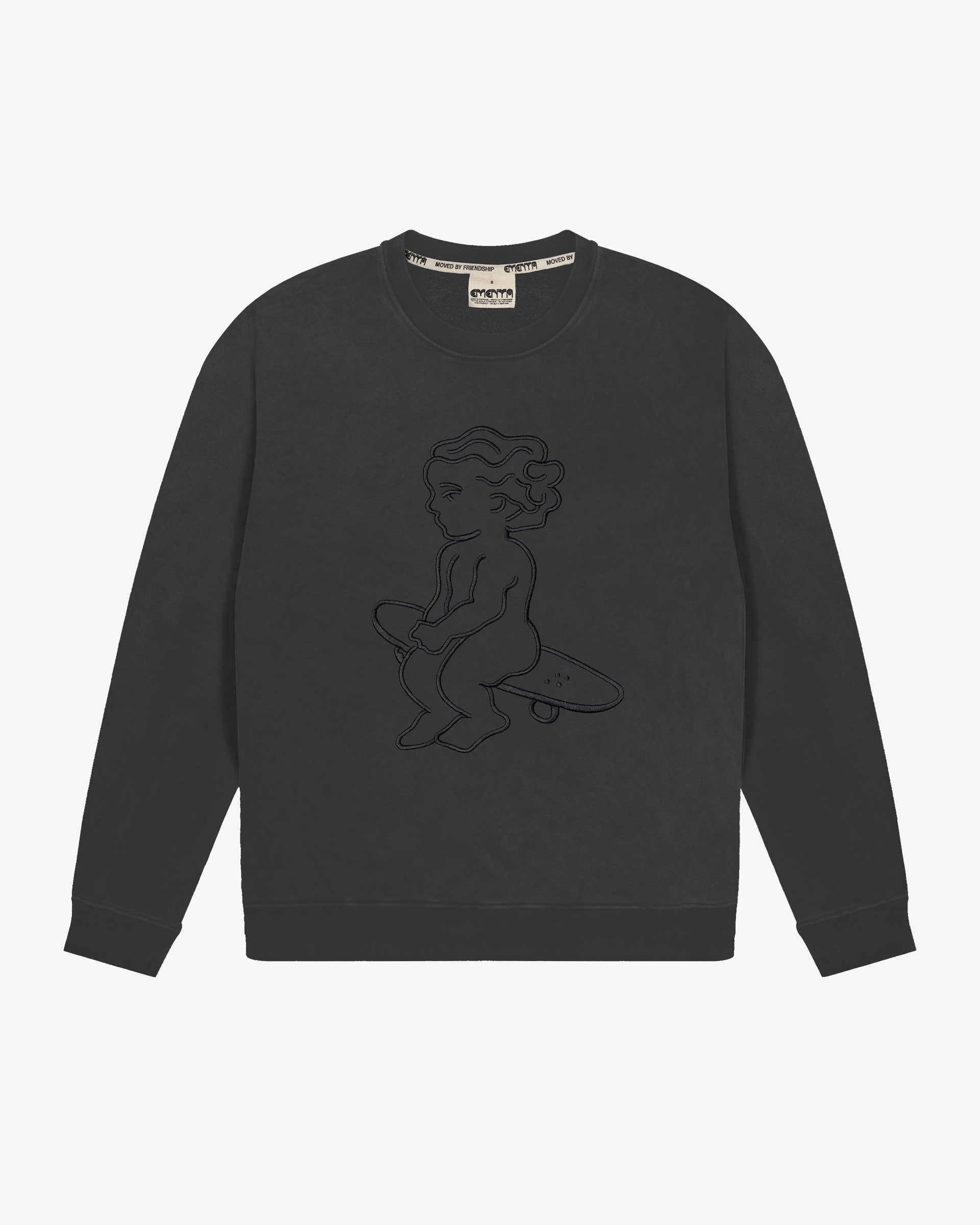 100% Cotton
Black washed color
Ribbed trims
Overwashed for a soft, comfortable feel
Big Ikon embroidery
Soft brushed fleece interior for added comfort and warmth
Unisex design
Made in Portugal