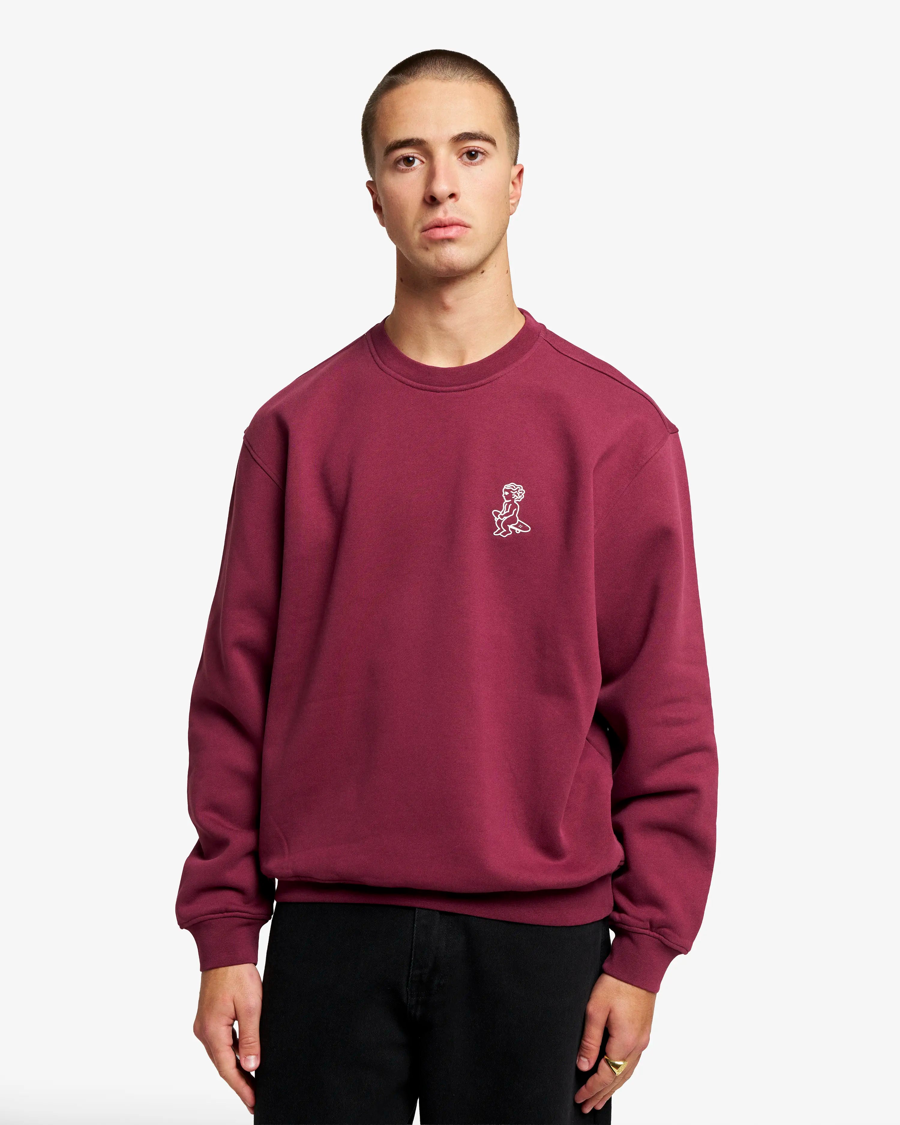 Sweatshirt crewneck
Regular fit
100% heavy cotton
Embroidered Ikon logo on chest
Burgundy color
Made in Portugal
Unisex