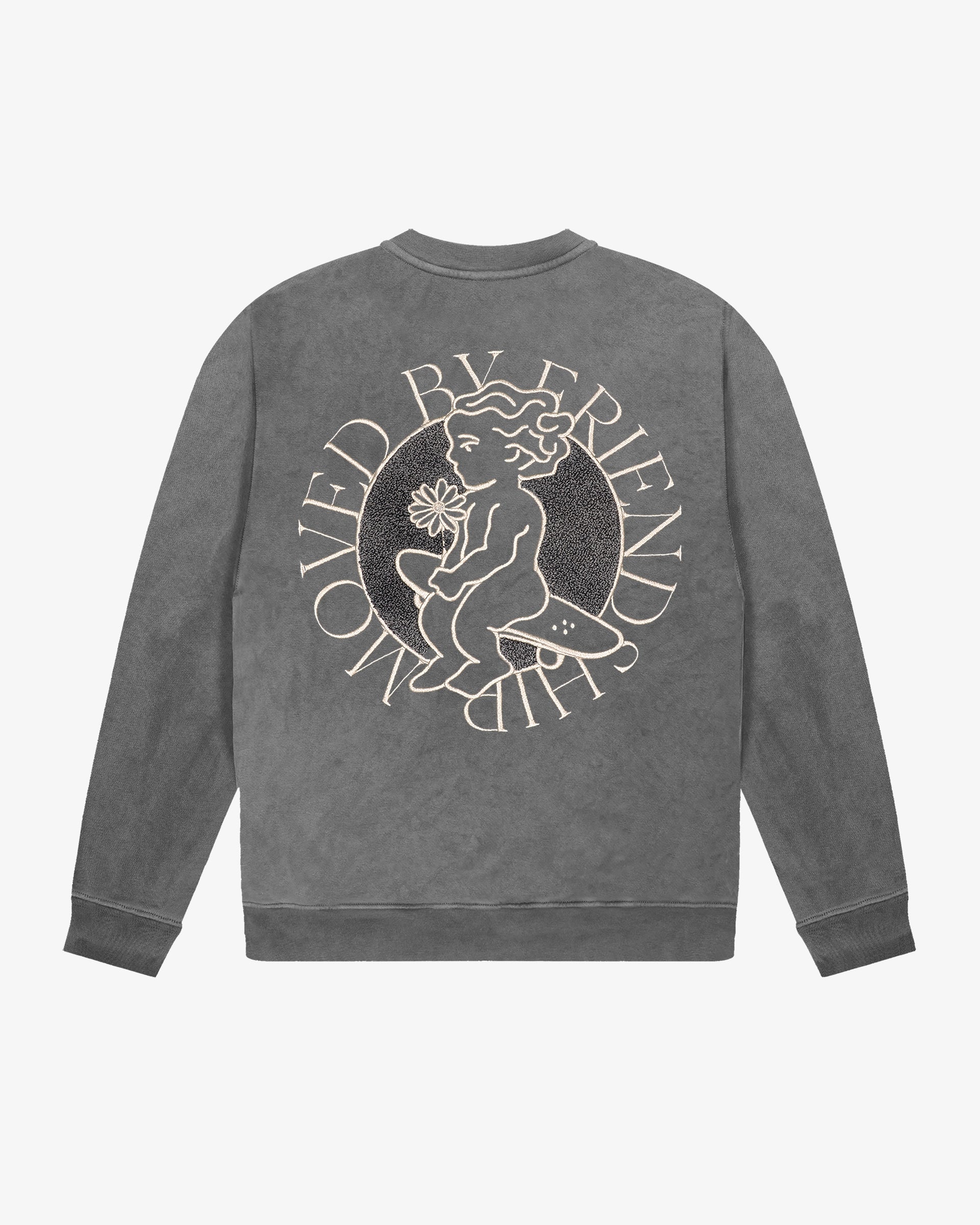 100% cotton fleece with a washed surface creating a faded, textured appearance
Baggy fit with extra width through body and sleeves
Embroidered Ikon flower motif on the chest
Larger embroidered Ikon flower with “Moved by Friendship” text on the back
Pre-washed and pre-shrunk to reduce post-wash size change
Made in Portugal from soft, breathable cotton
Machine wash cold
Tumble dry low or air dry