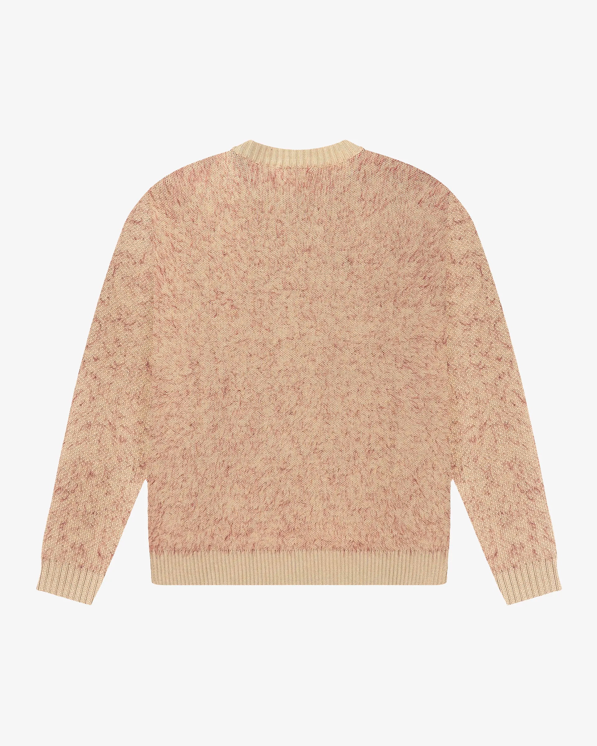 Knit crewneck
Regular fit
Fluffy knit fabric
Ikon graphic knitted on front
Burgundy and off-white color
Made in Portugal
Unisex
