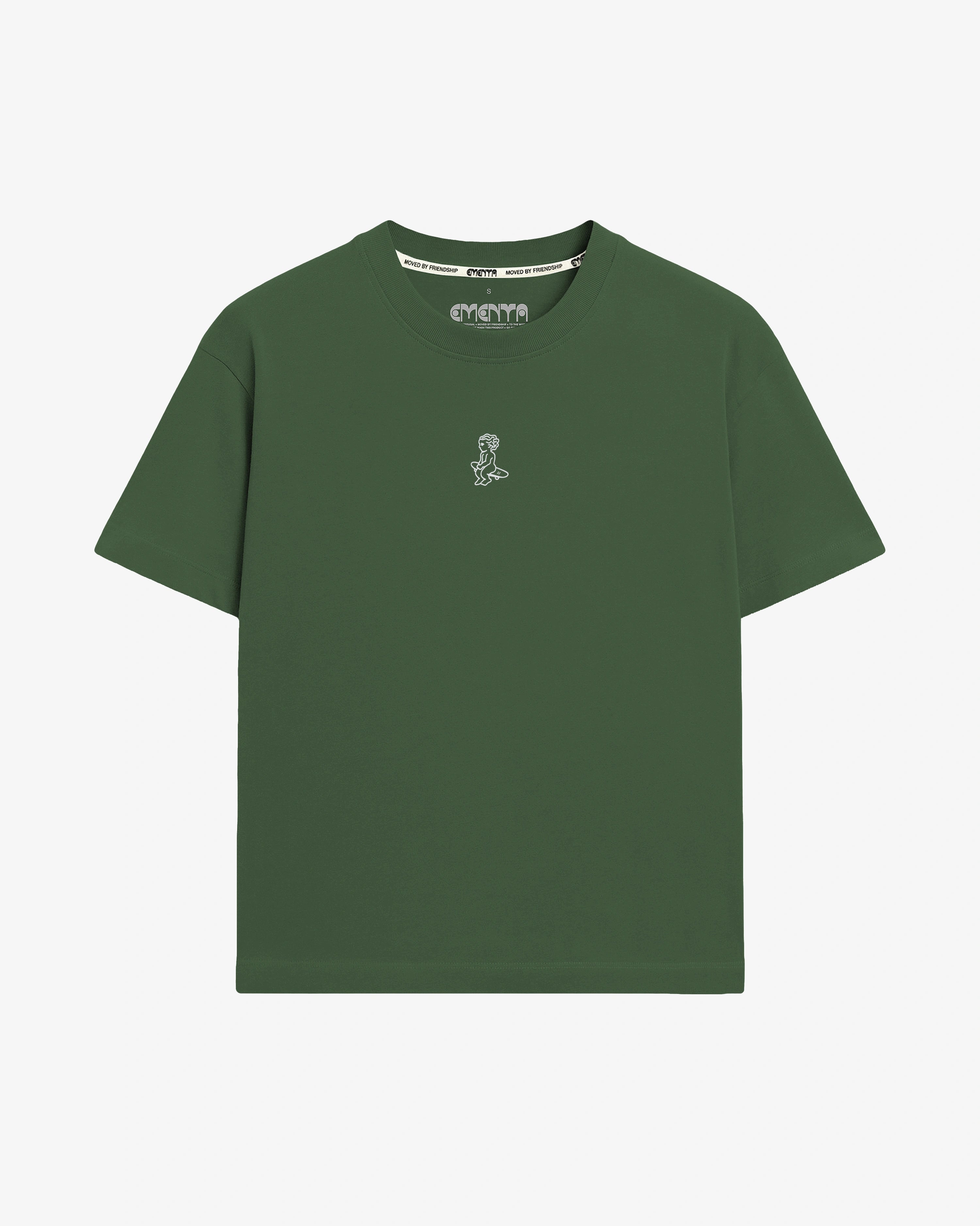Mid-weight 100% cotton t-shirt (220 gsm)

Small front logo and bold back Ikon Stamp graphic
Ribbed crewneck for structure and comfort
Soft hand-feel with durable construction

Green colorway&nbsp;
Built for everyday wear

Unisex fit&nbsp;
Made in Portugal

Model is 1,75m tall and is wearing size M&nbsp;