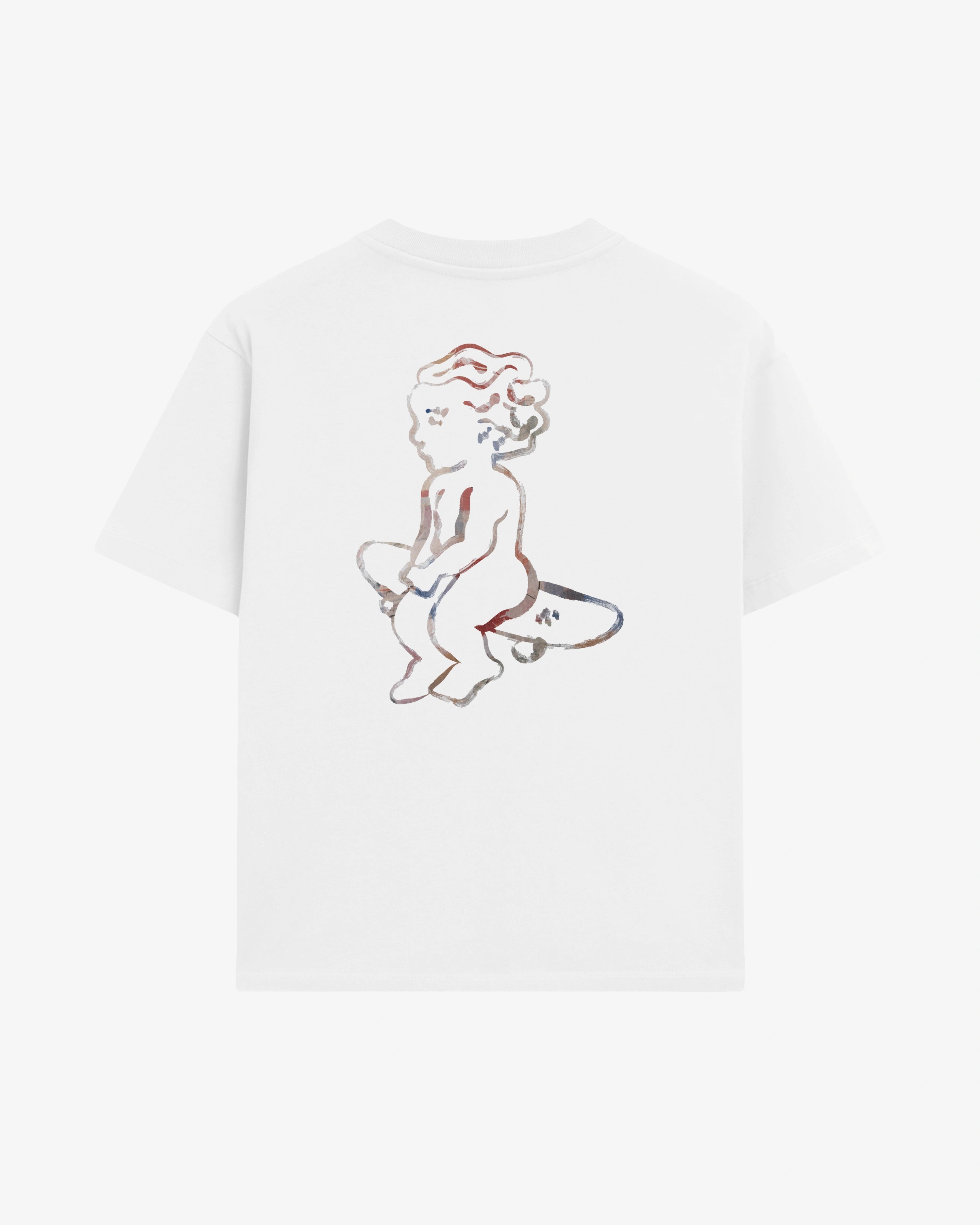 100% cotton, 240 g/m²
White color
Soft yet structured heavyweight feel
Artwork is digitally designed in-house by our artists to ensure unique detail and precision

EMENTA dots logo on the front
Pre-shrunk to maintain size and shape after washing
Reinforced collar and double-stitched hems for lasting wear

Machine wash at 30°C, tumble dry low, iron inside out
Unisex fit
Made in Portugal