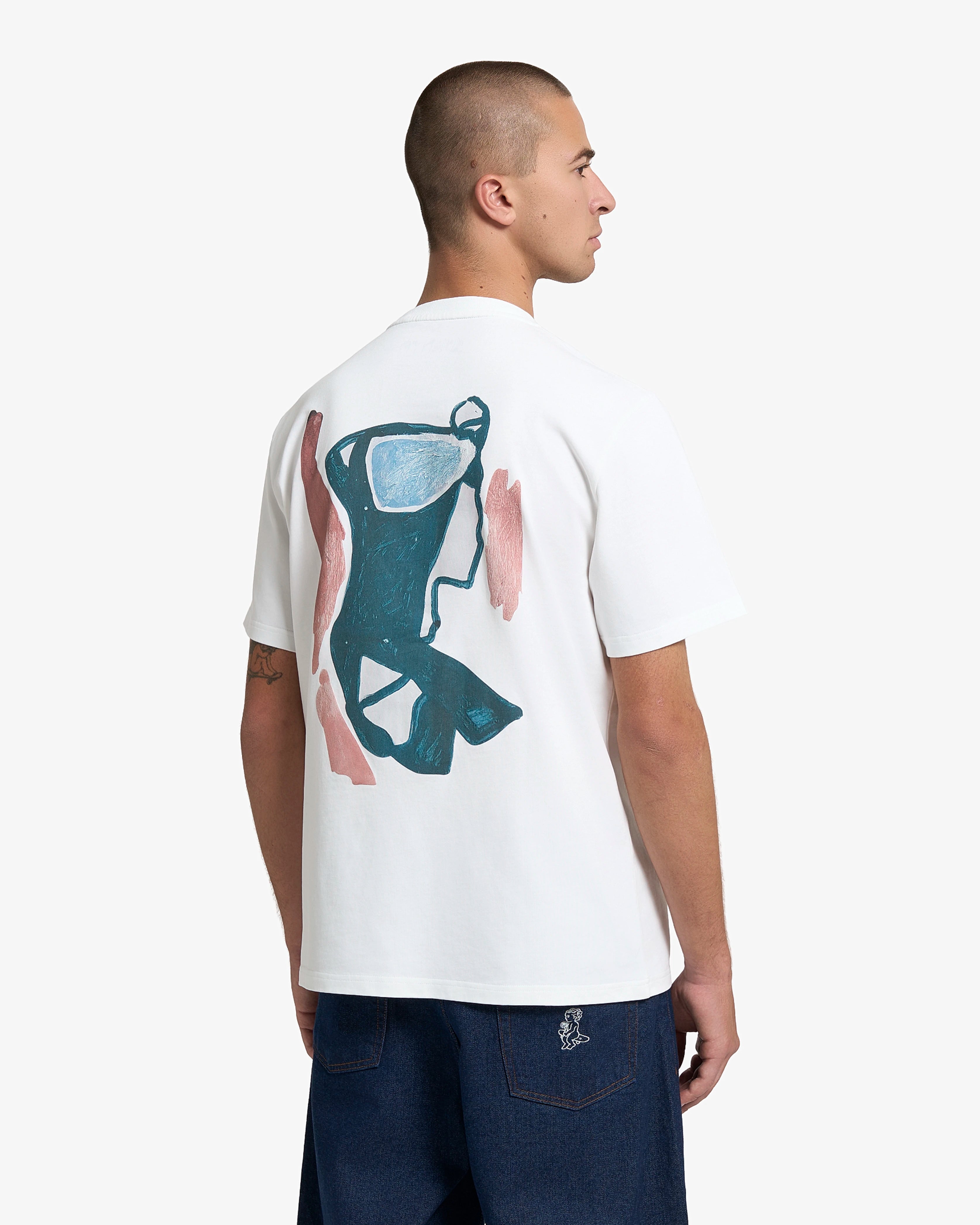 100% Cotton for comfort and durability
White color t-shirt with Ementa dots logo on the front and unique hand-painted canvas artwork on the back
Unisex, Regular Fit
Fabric Weight: 250gsm
Made in Portugal