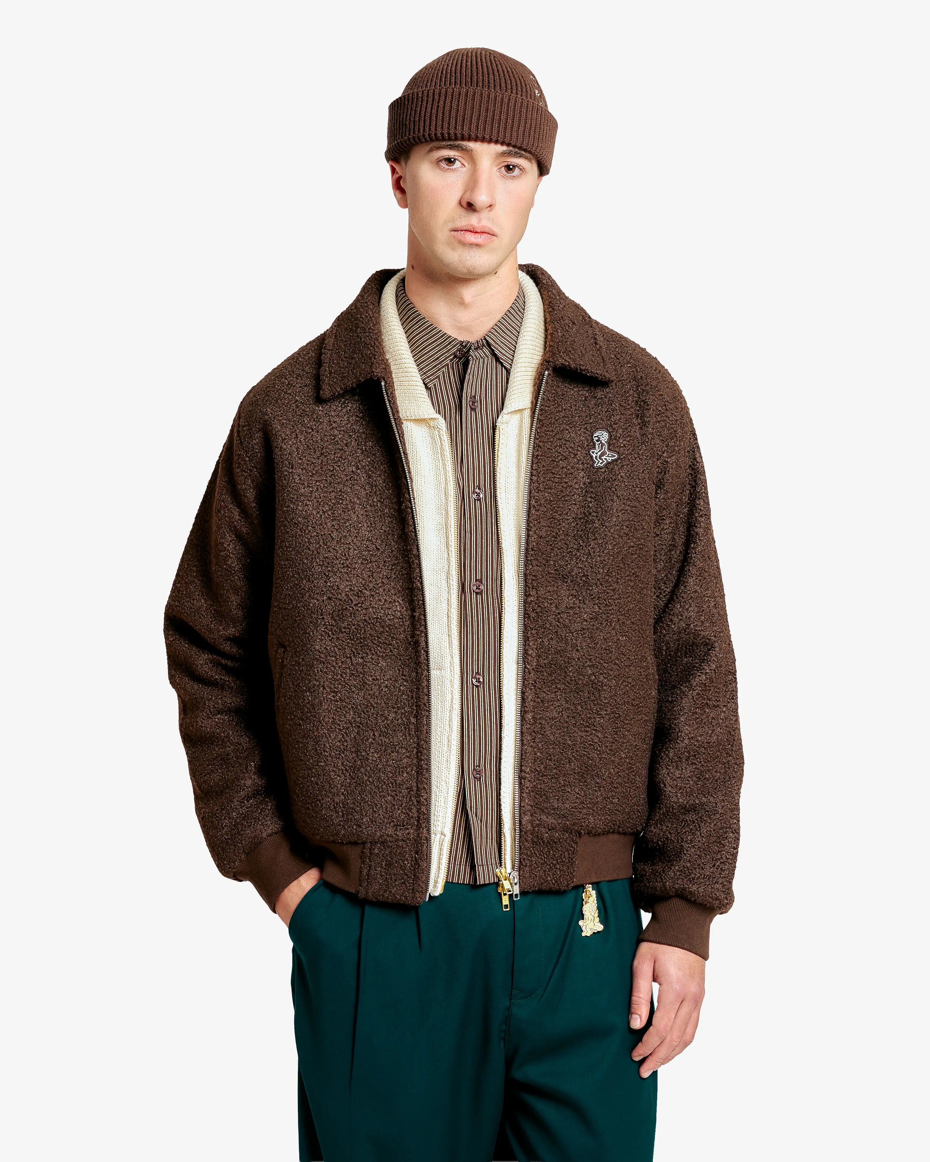 Quilted zip-up jacket
Regular fit
100% cotton shell and lining
Light padded interior for warmth without bulk
Embroidered Ikon logo patch on chest
Ribbed cuffs and hem for secure fit
Made in Portugal